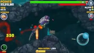 ALAN DESTROYER vs ENEMY PYRO SHARK ! - Hungry Shark Evolution