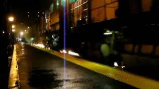 LORAM Railgrinder at Night