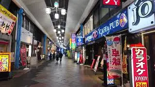 Night Walk in Yokkaichi City Center, Real City Sounds / Ночная прогулка по центру Йоккаити