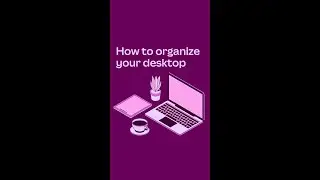 Грязный рабочий стол? Скорее, волшебство 🤩 #Shorts #desktop #organizationhacks #canva #canvahack #designhack