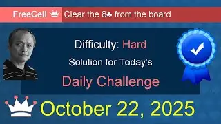 Microsoft Solitaire Collection: FreeCell - Hard - October 22, 2025