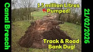 Llangollen Canal Breach Whitchurch, Track  Nearly Complete!