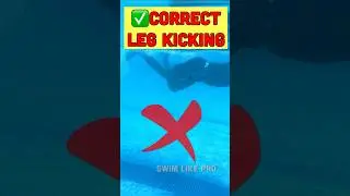 Swim faster with correct leg kicking technique | how to do leg kick in freestyle swimming #swimming