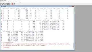 Fixed and random effects panel regression in R using 'plm' package