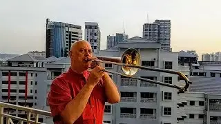 Rooftop Trombone v3.0: Day 343   2021 02 24