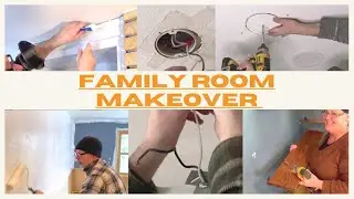 Family Room Makeover: Painting, Ultra Thin LED Lights, Paintable Caulk, Ambient Dimming, Living Room
