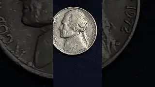 1972 D JEFFERSON NICKEL MISPLACED MINT MARK#shortvideo