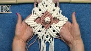 DIY Macrame Diamond Flower - Middle Element for Macrame Projects