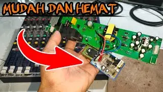 CARA mudah servis mixer mati total . Sound craft EFX8 .