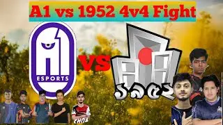A1 esports vs Team 1952 4v4 Insane battle in Sanhok bootcamp💥|Sinister vs Magnet⚡|9Tdegree|Sketch