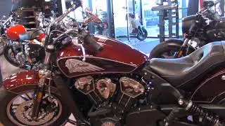 2021 Indian Scout ABS Maroon Metallic Crimson Walkaround