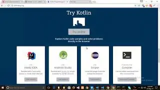 kotlin Tutorial 1 - hello world