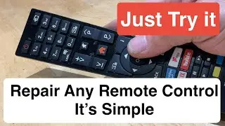 Remote Control Repair Hack: No Disassembly Required. You can fix it in a few minutes.