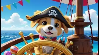 Pirate Paws and the Treasure Hunt | Fun Pirate Adventure Song | Exciting Nursery Rhyme for Toddlers