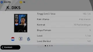 Scout Combination 100% Bronze Ball || Kevin Diks || PES 2021
