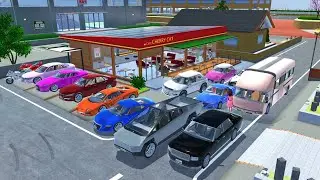 COLLECT ALL SUPER CARS & BIKE COLLECTION 😱 AT SAKURA CHERRY CAT EP_2🚔🥶|SAKURA SCHOOL SIMULATOR|😨🤩🌈✅✅