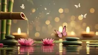 Bamboo Meditation Music&ndash;Healing Calm Water Sounds | Relaxing Music for Stress Relief & Mindful Peace