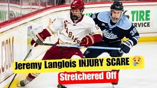 Jeremy Langlois Injury Update: Jeremy Langlois Stretchered Off vs Boston College