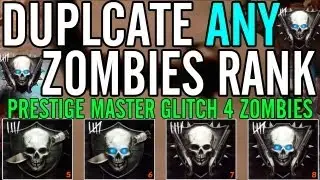 Black Ops 2: Zombies Emblem Duplication GLITCH (PS3) | Prestige Glitch FOR Zombies!