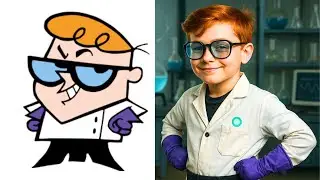 Dexter&rsquo;s Laboratory Characters in REAL LIFE | AI Cartoon to Realistic Transformation (Dexter, Dee