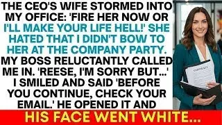 CEO's Wife Demanded I Be Fired for 'Disrespecting' Her—Then She Saw My