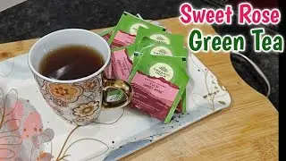 Tulsi sweet rose green tea | organic India green tea | green tea | healthy cooking with Ekta 
