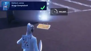 Collect notes in Fortnite Vibin Quest