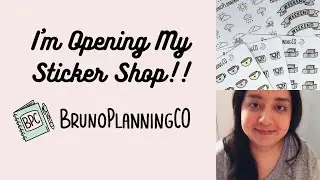 OPENING MY STICKER SHOP | Planner Character and Icon Stickers ❤️