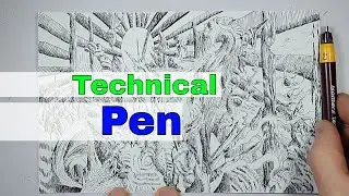 Drawing | Isomars Techno Art Technical Pen | Abstract Doodle