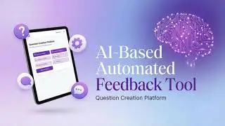 Question creation platform - Online exam and automated feedback tool