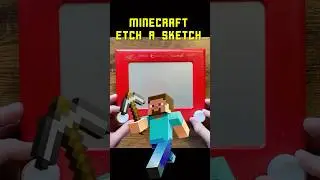 Minecraft Etch a Sketch art #minecraft #art