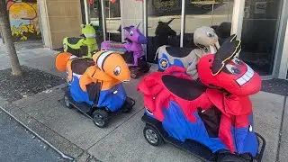 Chattanooga Rydables City tour on animal scooters #chattanoogatn #chattanooga 