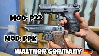 Walther 22 bore P22  & 32 bore PPK review #germany #walthers #22b #32b #uniquearms 