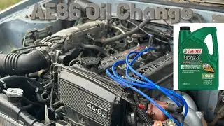 AE86 Oil Change
