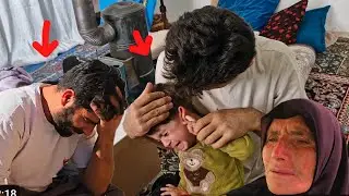 Longing and tears 😢 Pourya in the absence of her mother Zohreh: hojat A model father.