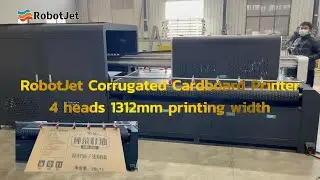 RobotJet Corrugated Cardboard Printer, Single Pass Printer