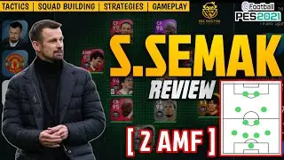 С. СЕМАК 4-4-2 (2 AMF) ПОЛНЫЙ ОБЗОР МЕНЕДЖЕРА | PES 2021 MOBILE