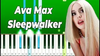 Ava Max - Sleepwalker (Piano Tutorial EASY)