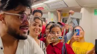 Mettro मैं यह क्या होने लगा 🥹 viral video beautiful girl reaction 🤩