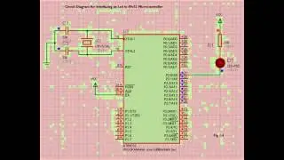 how to blink an LED using 8051 include keil(c and hex) and Proteus
