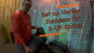 Harley Davidson install 2 up seat backrest luggage rack street glide road glide