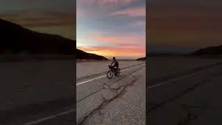 Hot girl cycling at sunrise 🌄 #bike #cycle #ride #girl #sunrise