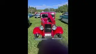 A different kind of vintage car display in New Zealand