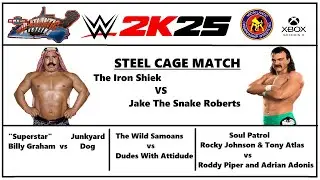 WCW Universe #11 NWA Mid Atlantic Wrestling - Iron Shiek vs Jake Roberts in a Steel Cage! WWE 2K25
