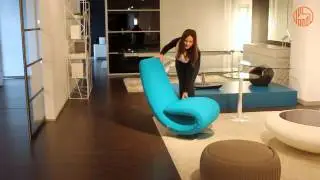 Ricciolo - Poltrona chaise longue di design di Tonin Casa