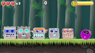 RED BALL 4: ALL 5 EVIL BOSSES & EVIL MIX GHOST MODE TOMATO GREEN AND PINK BALL Gameplay