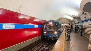 «Номерной» на «Невском проспекте» в день закрытия «Горьковской» + объявление её закрытии!
