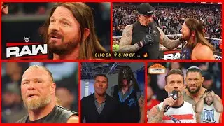 Ye Kya Hua 🫨 AJ - Taker Shock! Brock Open Challenge, Punk vs Roman &ndash; RAW Highlights