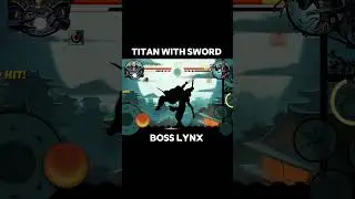 TITAN WITH SWORD 💀 VS BOSS LYNX 🥶 | shadow fight 2 edit #shadowfight2 #shorts #edit #viral