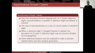 Synchronization in Stream Ciphers